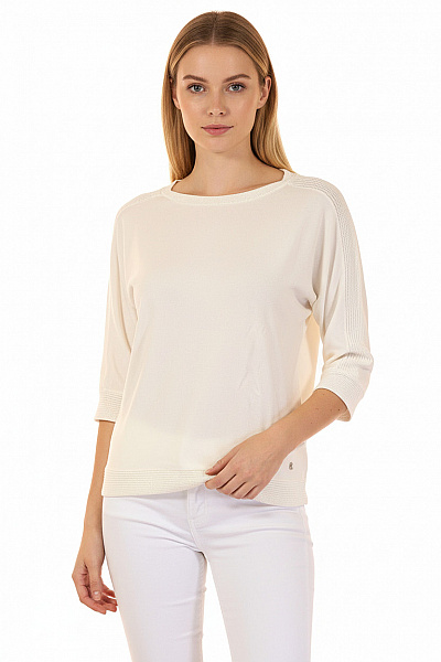 Street One  Halenka Jednobarevná Bílá Vel. 34