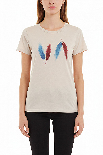 RVCA Dámské Tričko S Potiskem Šedé Second Hand Vel. XS