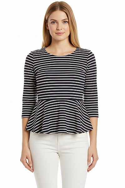 Dámské Tričko S Potiskem Modré ONLY Vel. M