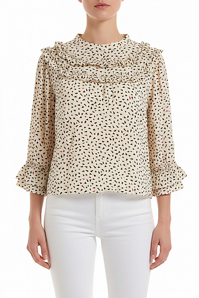 ONLY Vzorovaná  Halenka Bílá Vel. 36