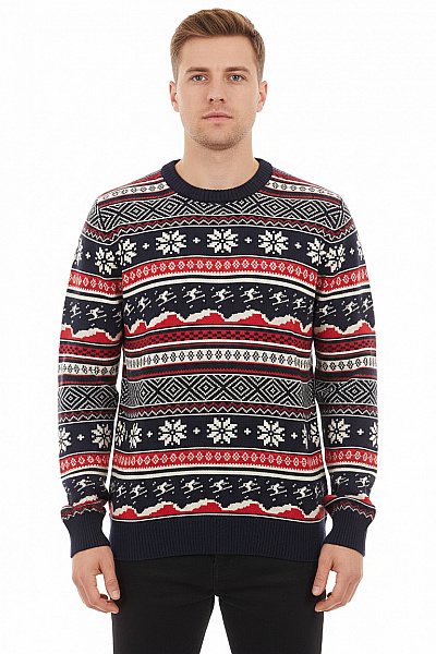 Pánský Svetr Modrý Vel. M