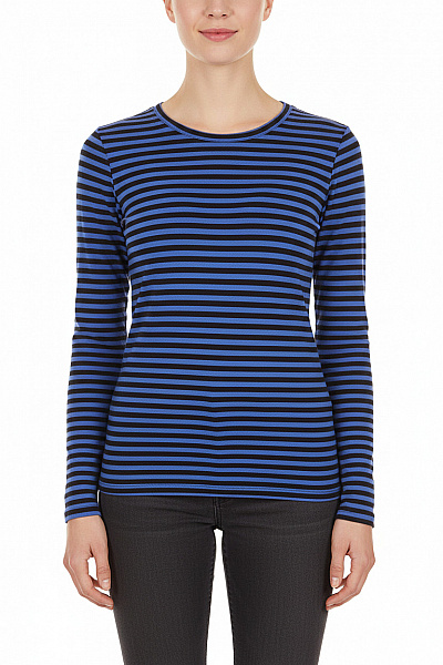 Dámské Tričko S Potiskem Modré PIECES Vel. M