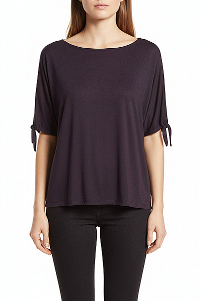 S.OLIVER Jednoduché Dámské Tričko Modré Second Hand Vel. 42