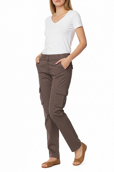 Dámské Kalhoty Šedé NAF Second Hand Vel. 34