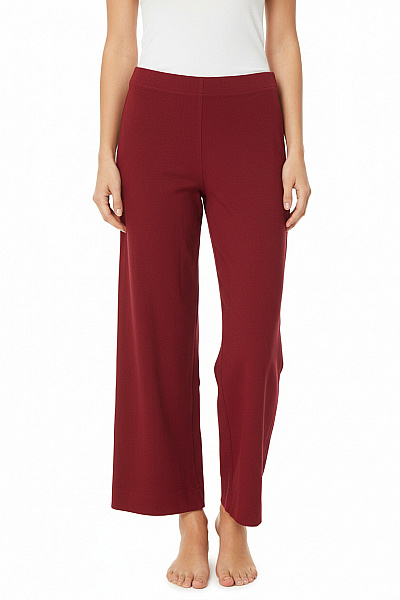 VANILIA Dámské Kalhoty Rovné Červené Vel. 36