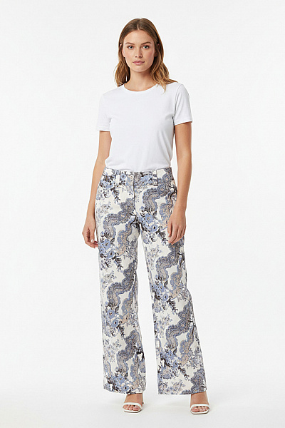 Dámské Kalhoty Rovné Modré MORE & Vel. 38