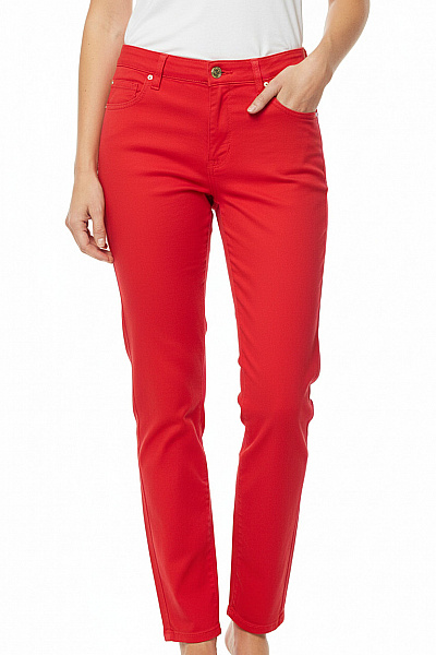 Dámské Kalhoty Rovné Červené Van Laack