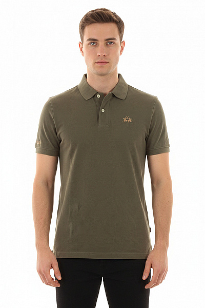 La Martina Pánské Tričko S Límečkem Zelené Vel. M