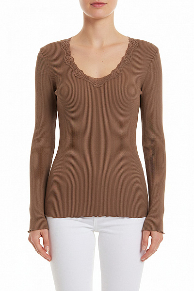 Dámské Tričko Hnědé Rosemunde Vel. XS