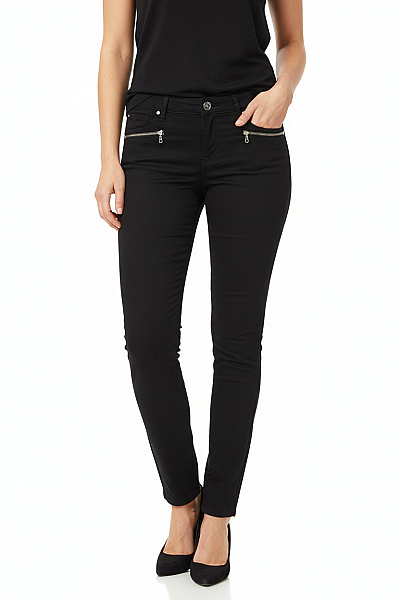 Dámské Chino Kalhoty Černé HUNKYDORY Vel. M