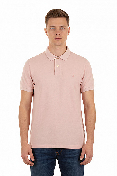 Pánské Tričko S Límečkem Růžové Ralph Lauren Vel. XXL