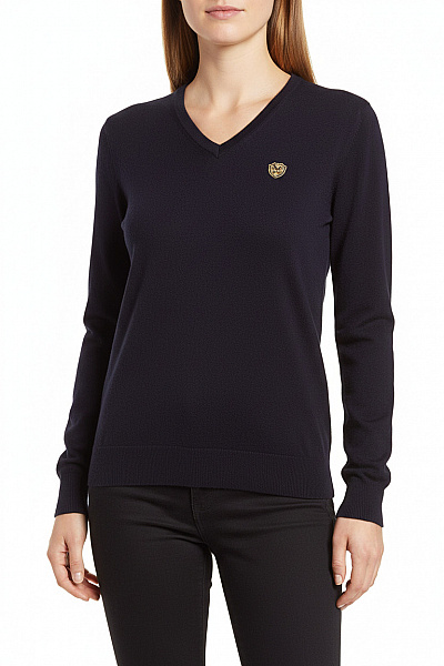 VERSACE Dámský Svetr Vlněný Modrý Vel. M