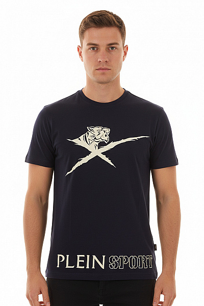 Pánské Tričko Modré PLEIN SPORT Vel. XL;