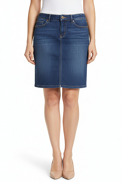 TOMMY HILFIGER Džínová  Sukně Modrá