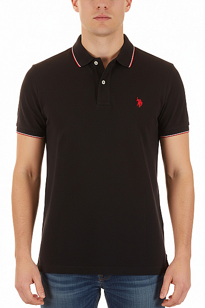 Pánské Tričko Modré U.S.POLO ASSN. Second Hand Vel. M