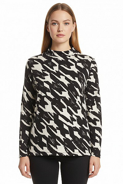 GERRY WEBER Dámské Tričko Černobílé Vel. 40