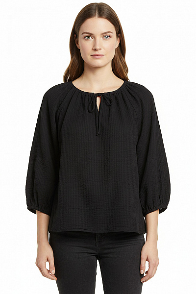 Vzorovaná  Halenka Černá Vel. M