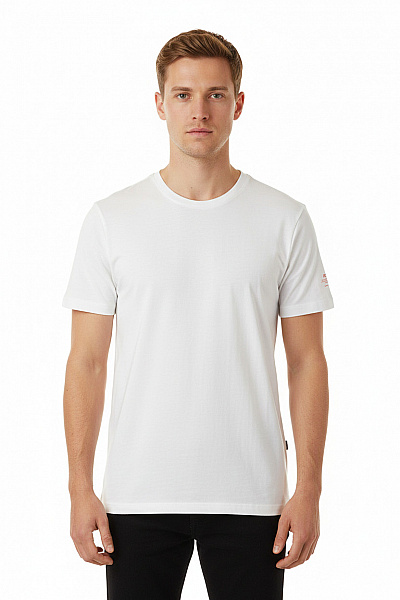 ECOALF Pánské Tričko Bílé Second Hand Vel. M