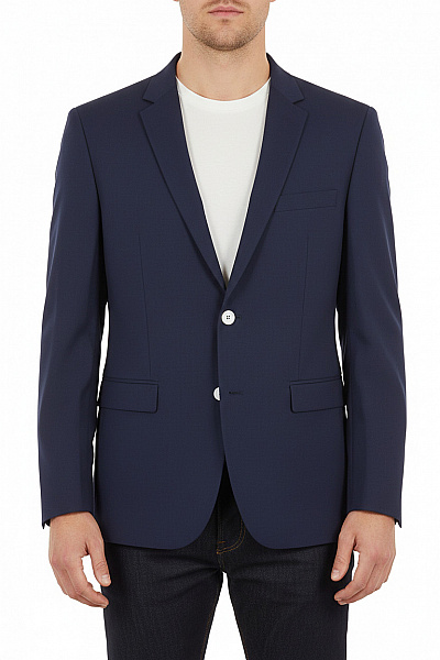 Roberto Cavalli Pánské Sako Modré Vel. 52