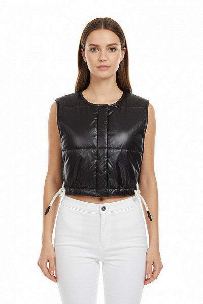 Teplá Dámská Vesta Černá