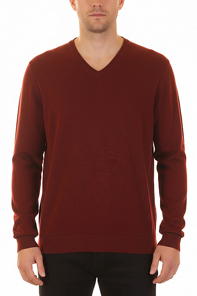 Canda Pánský Svetr Vlněný Vínový Second Hand Vel. XL