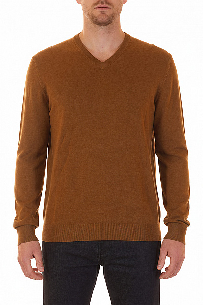 Pánský Svetr Hnědý Canda Second Hand Vel. XL