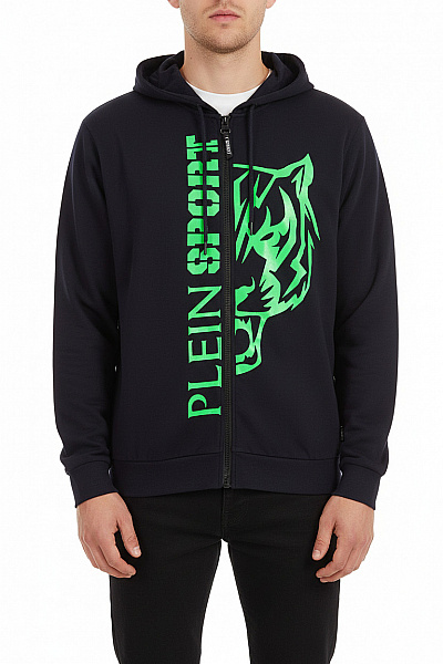 PLEIN SPORT Pánská Mikina Modrá Vel. L