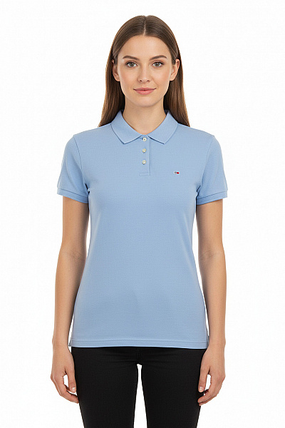 TOMMY HILFIGER Dámské Polo Tričko Modré Vel. M