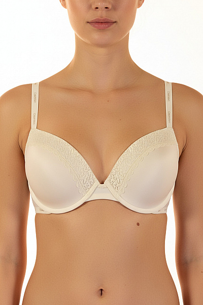 Calvin Klein Dámská Podprsenka Hladká Krajková Push Up Vycpaná Velikost 80d