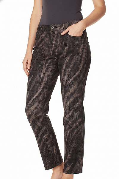 Dámské Kalhoty Rovné Šedé ZERRES Vel. 40