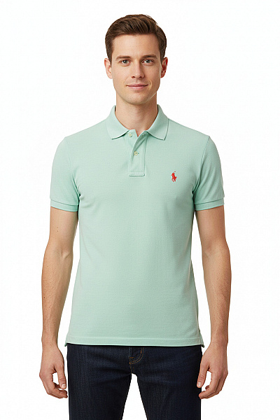 Ralph Lauren Pánské Tričko S Límečkem Zelené Vel. XS