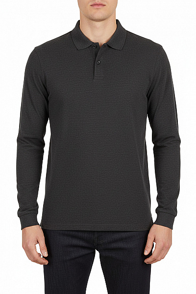 Pánské Tričko S Límečkem Šedé Hugo Boss