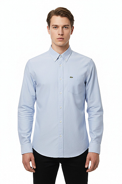 Pánská Košile Modrá LACOSTE Vel. 39
