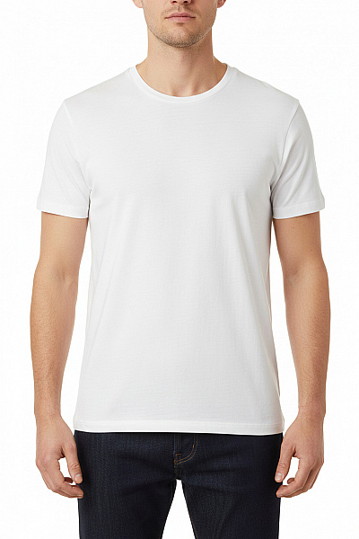 Hugo Boss Jednoduché Pánské Tričko Bílé Second Hand Vel. L