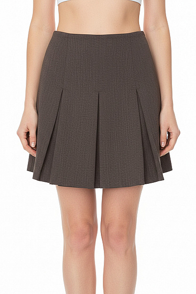  Sukně áčková Vlněná Šedá Escada Vel. 36