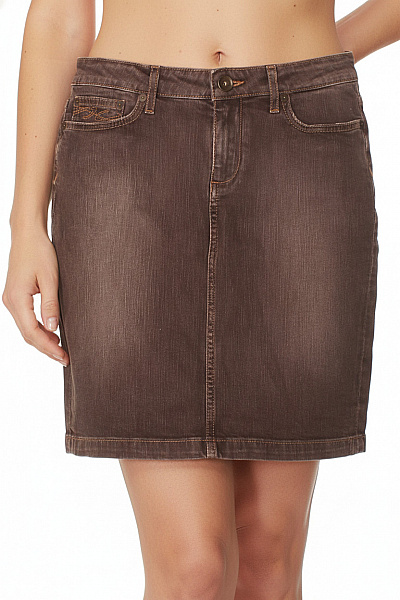 Džínová  Sukně Hnědá TOMMY HILFIGER