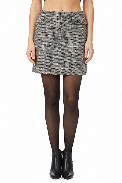 Balonová  Sukně Černobílá Vel. 38