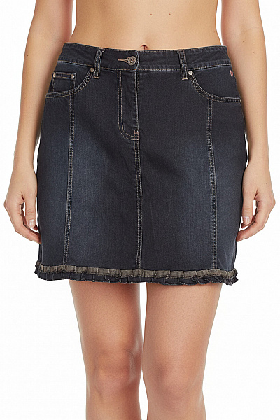 SAMSOE Džínová  Sukně Modrá Vel. 36