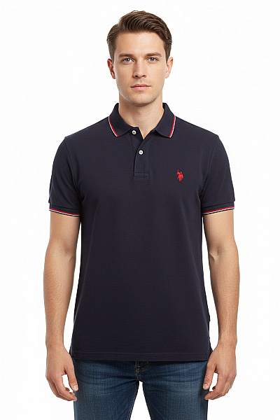 U.S.POLO ASSN. Pánské Tričko Modré Vel. M