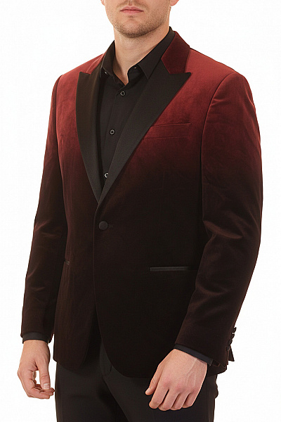 Pánské Sako Barevné Hugo Boss Vel. 54