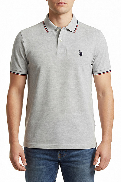 Pánské Tričko Šedé U.S.POLO ASSN. Vel. M