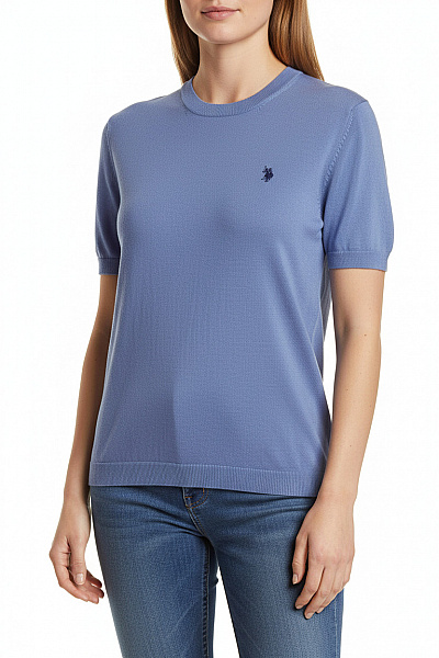 Dámský Svetr Modrý U.S.POLO ASSN. Second Hand Vel. L