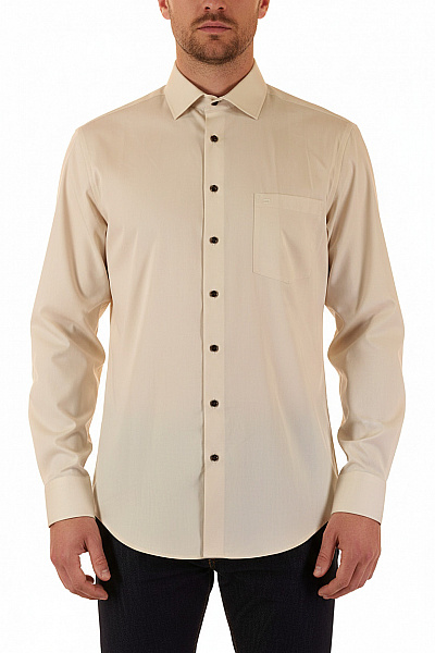 Pánská Košile Béžová OLYMP Vel. 43