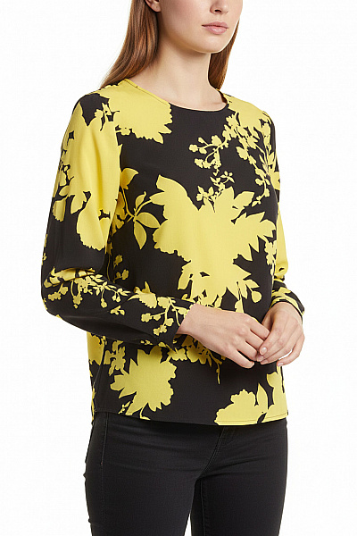 Vzorovaná  Halenka Cuprá Žlutá Marc O´Polo Second Hand Vel. 34