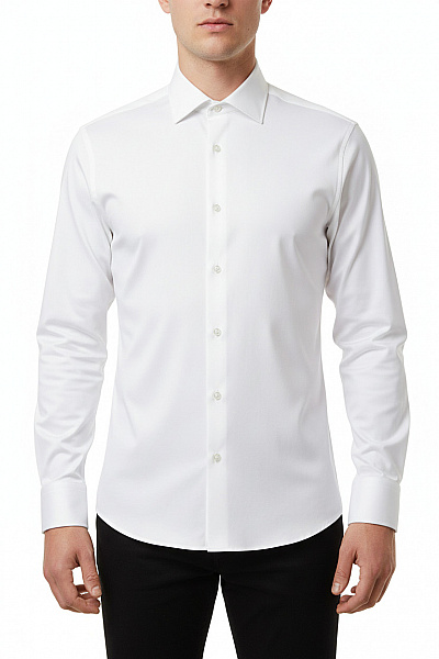 Hugo Boss Pánská Košile Jednobarevná Bílá Second Hand
