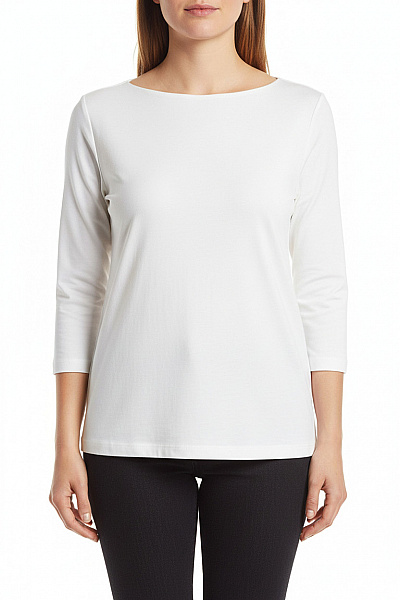 Jednoduché Dámské Tričko Bílé FRANK WALDER