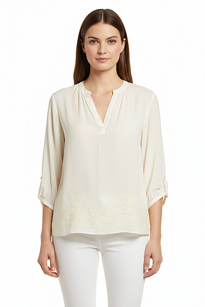  Halenka Jednobarevná Béžová NOA Vel. M