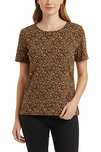 Vzorovaná  Halenka Hnědá Next Vel. 36