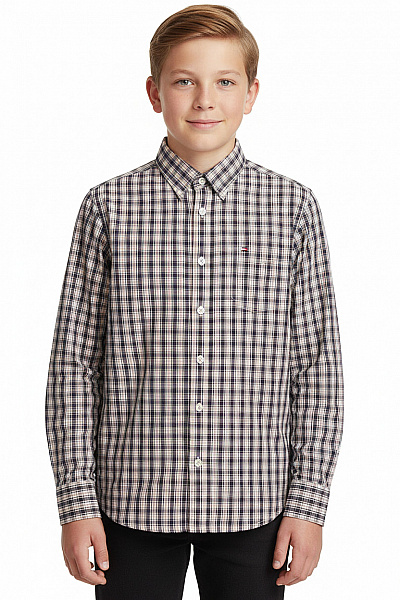 TOMMY HILFIGER Chlapecká Košile Modrá Second Hand