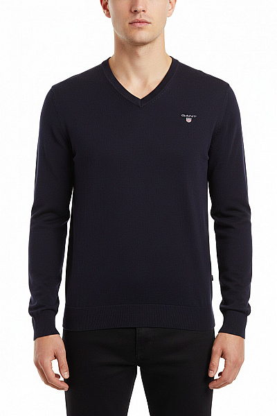 GANT Pánský Pulovr Modrý Second Hand Vel. S